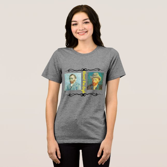 Vincent Van Gogh - porträtt T-shirt (Framsida Full)