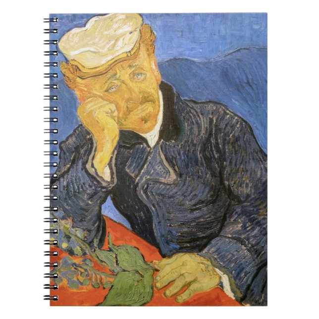 Vincent Van Gogh - Porträtt vid Doktor Paul Gachet Anteckningsbok (Framsidan)