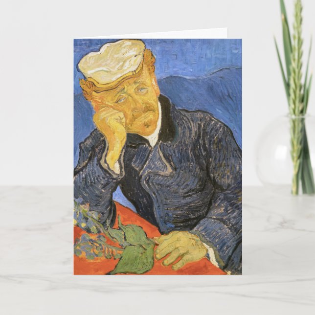 Vincent Van Gogh - Porträtt vid Doktor Paul Gachet Kort (Framsida)
