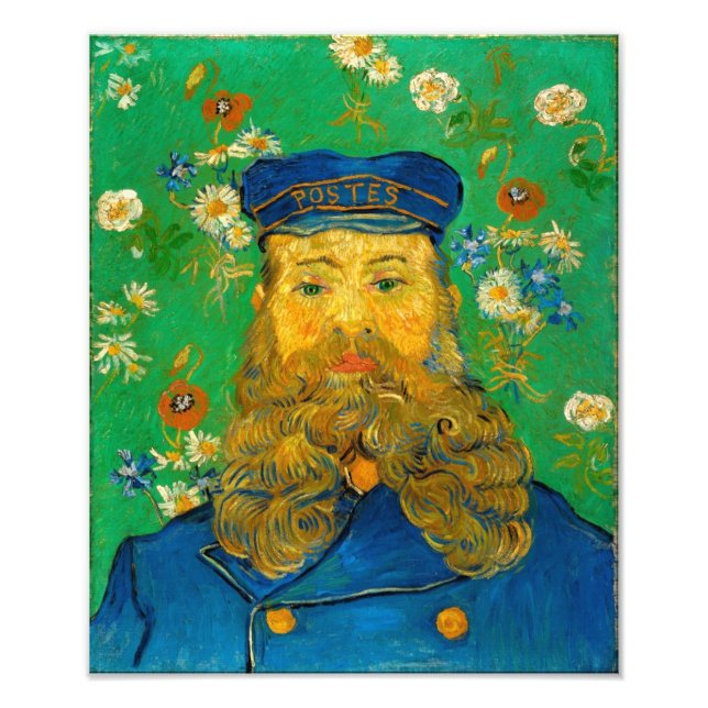 Vincent van Gogh - Porträtt vid Joseph Roulin Fototryck (Framsidan)