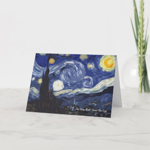 Vincent Van Gogh Poster Starry Natt Fine Art Kort