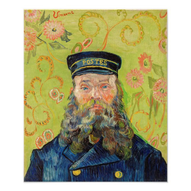 Vincent Van Gogh - Postman Joseph Roulin Fototryck (Framsidan)