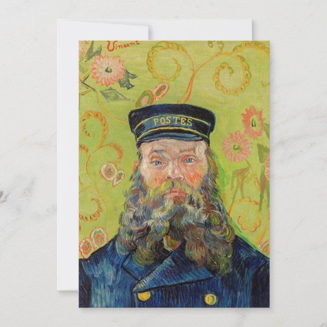 Vincent Van Gogh - Postman Joseph Roulin Inbjudningar (Framsida)