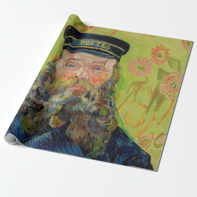 Vincent Van Gogh - Postman Joseph Roulin Presentpapper (Utrullad)