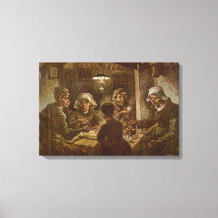 Vincent van Gogh - Potatisätarna Canvastryck