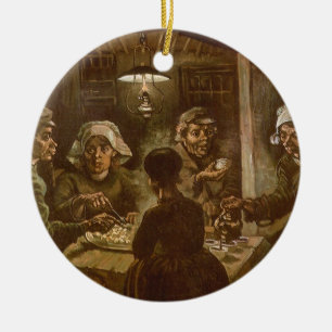 Vincent van Gogh - Potatisätarna Julgransprydnad Keramik