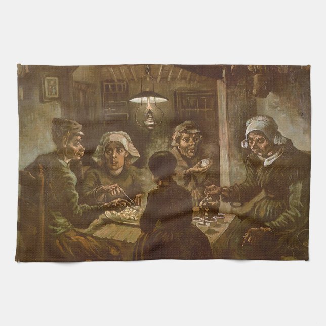 Vincent van Gogh - Potatisätarna Kökshandduk (Horisontell)