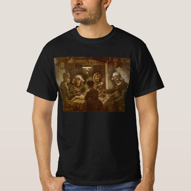 Vincent van Gogh - Potatisätarna Tee Shirt (Framsida)