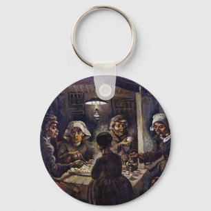 Vincent Van Gogh, potatisen Eaters Fine Art Nyckelring