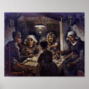Vincent Van Gogh, potatisen Eaters Fine Art Poster
