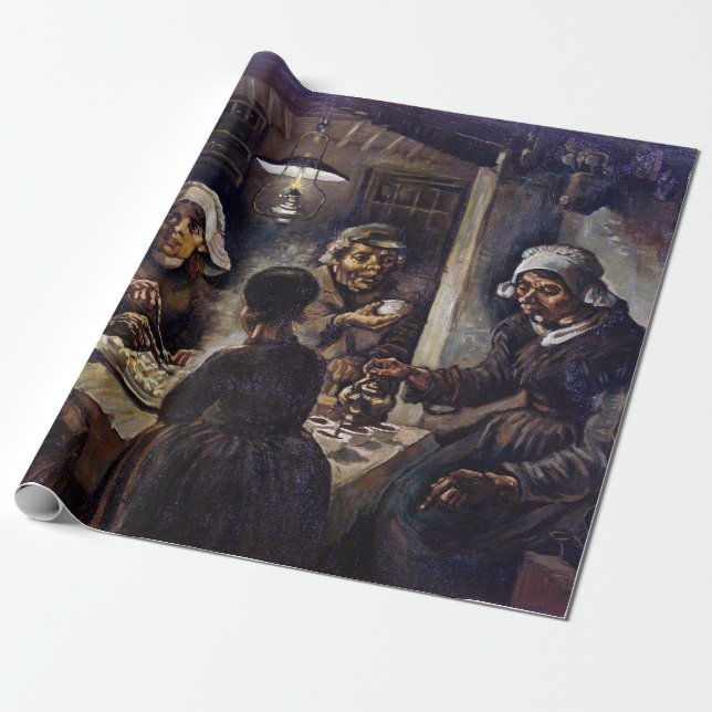 Vincent Van Gogh, potatisen Eaters Fine Art Presentpapper (Utrullad)