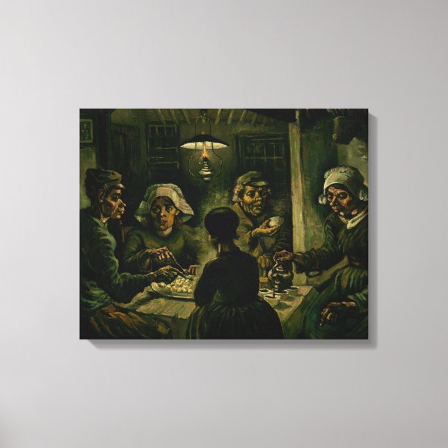 Vincent van Gogh - Potato Eaters Canvastryck (Framsida)