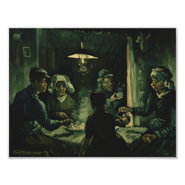 Vincent van Gogh - Potato Eaters Fototryck (Framsidan)