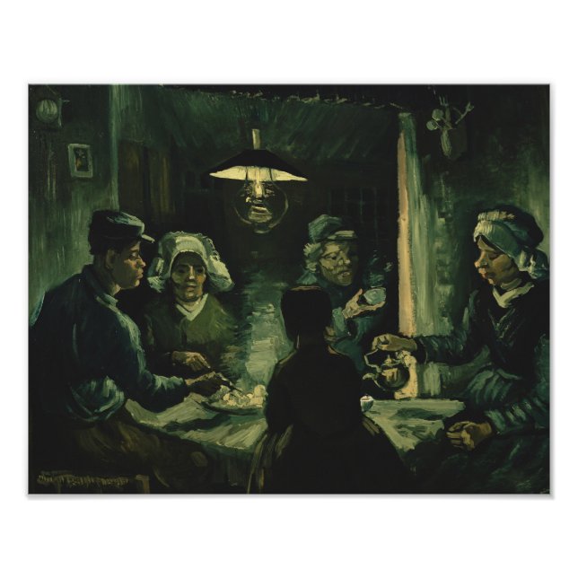 Vincent van Gogh - Potato Eaters Fototryck (Framsidan)