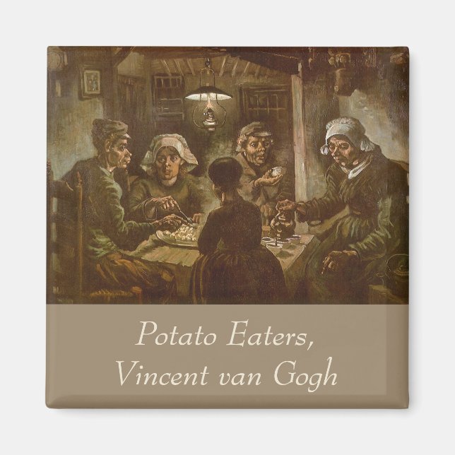 Vincent van Gogh - Potato Eaters Magnet (Framsidan)