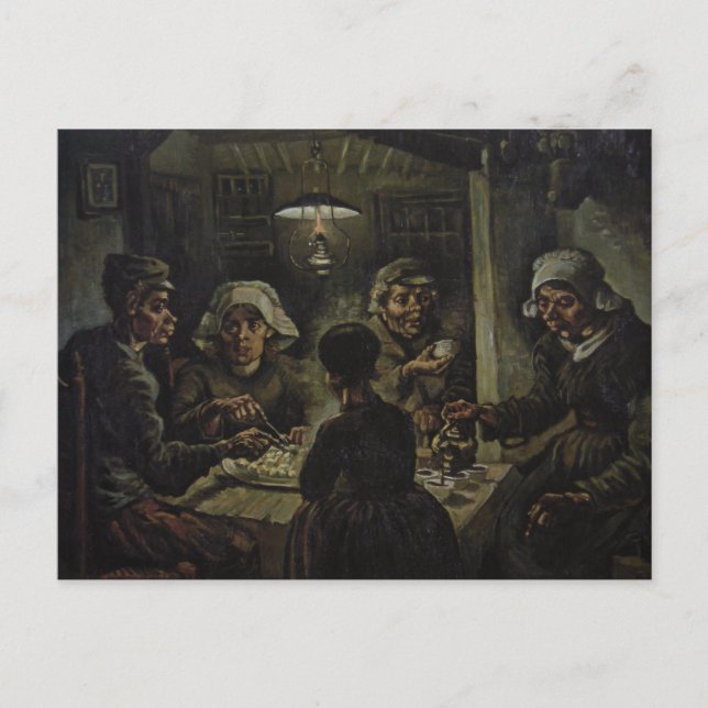 Vincent Van Gogh - Potato Eaters Vykort (Framsida)