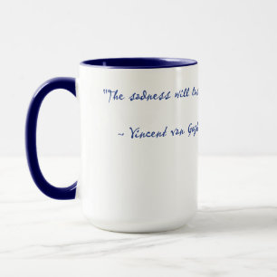 Vincent Van Gogh Real Quote Mugg 15 oz