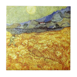 Vincent Van Gogh Reaper Kakelplatta