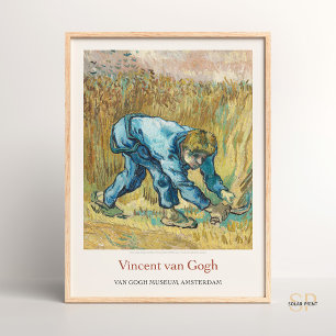 Vincent van Gogh Reaper with Sickle Art Print Poster