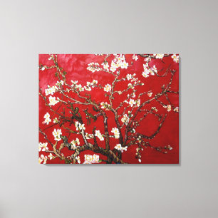 Vincent van Gogh Red Almond Blommar (1890) Canvastryck