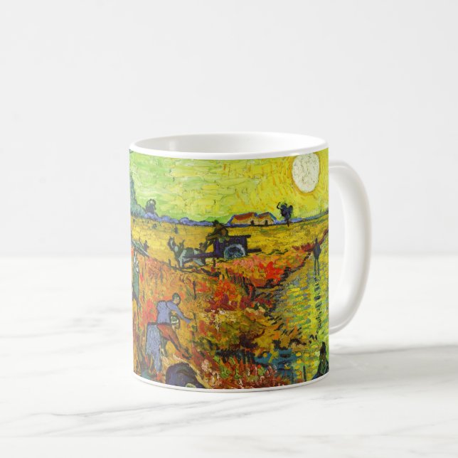Vincent van Gogh - Red Vineyard Kaffemugg (Framsida höger)