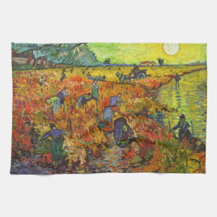 Vincent van Gogh - Red Vineyard Kökshandduk