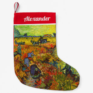 Vincent van Gogh - Red Vineyard Liten Julstrumpa