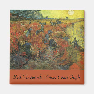 Vincent van Gogh - Red Vineyard Magnet