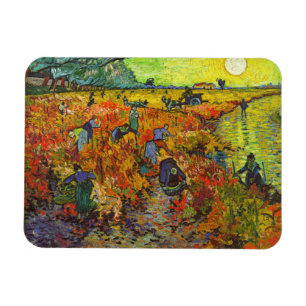 Vincent van Gogh - Red Vineyard Magnet