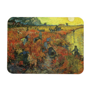 Vincent van Gogh - Red Vineyard Magnet