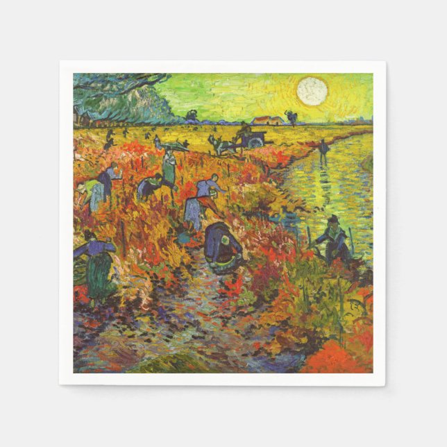 Vincent van Gogh - Red Vineyard Pappersservett (Framsidan)