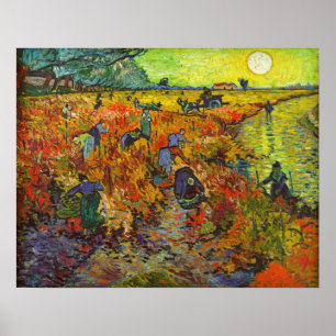 Vincent van Gogh - Red Vineyard Poster