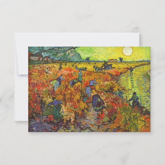 Vincent van Gogh - Red Vineyard Tack Kort (Framsida)