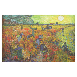 Vincent van Gogh - Red Vineyard Tyg