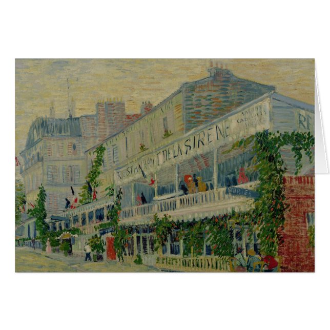 Vincent Van Gogh | Restaurang de la Sirene Hälsningskort (Framsidan Horizontal)