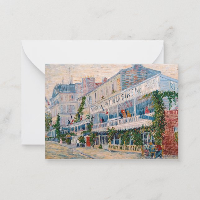 Vincent van Gogh - Restaurant de la Sirene Anteckningskort (Framsida)