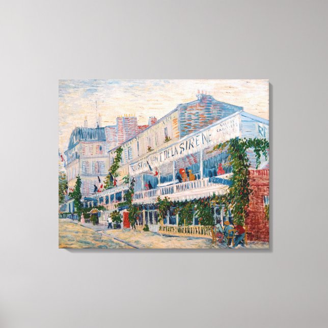 Vincent van Gogh - Restaurant de la Sirene Canvastryck (Framsida)