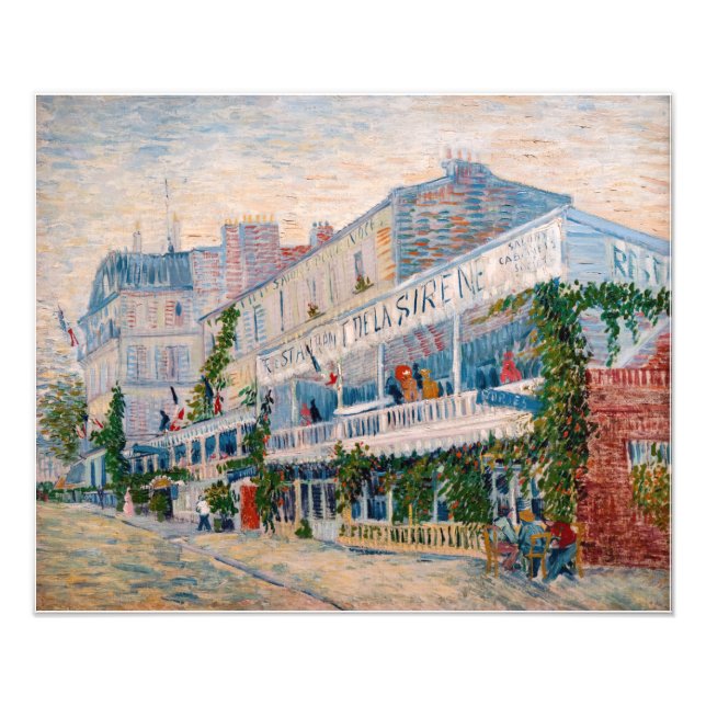 Vincent van Gogh - Restaurant de la Sirene Fototryck (Framsidan)
