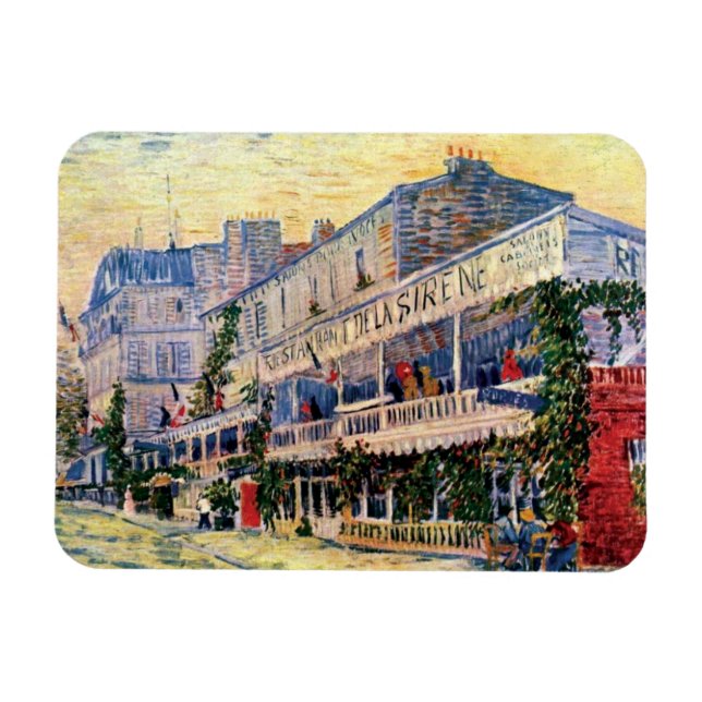 Vincent Van Gogh - Restaurant de La Sirene Magnet (Horisontell)