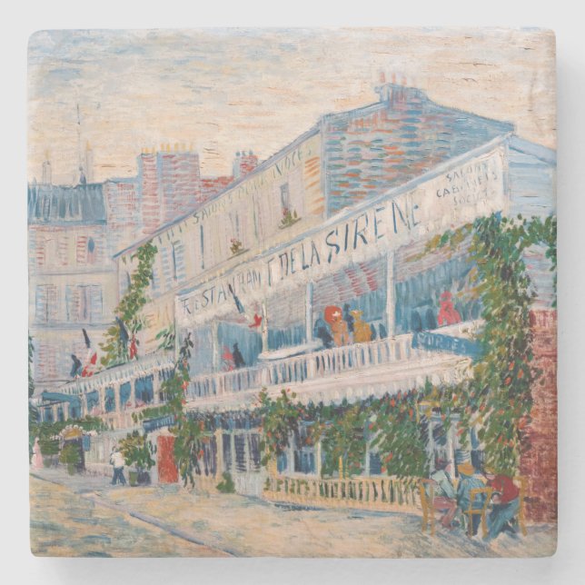 Vincent van Gogh - Restaurant de la Sirene Stenunderlägg (Framsidan)
