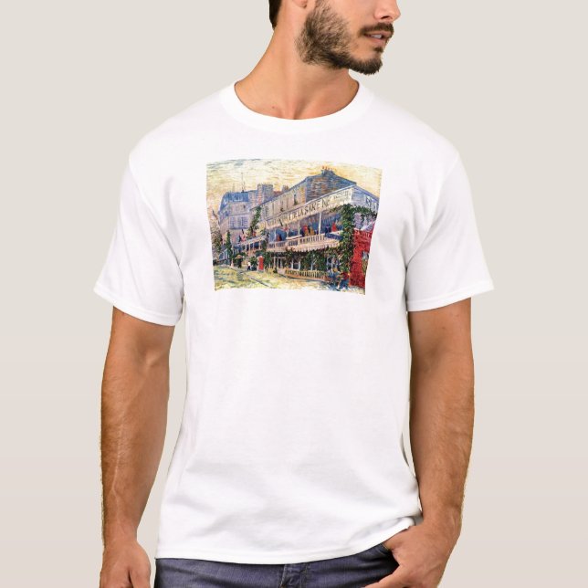 Vincent Van Gogh - Restaurant De La Sirene T Shirt (Framsida)