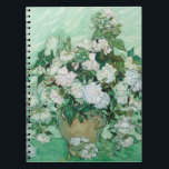 Vincent van Gogh - Ro Anteckningsbok<br><div class="desc">Ro / still Life: Vas med Rosa ros - Vincent van Gogh,  Oil on Canvas,  1890</div>