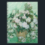 Vincent van Gogh - Ro Anteckningsbok<br><div class="desc">Ro / still Life: Vas med Rosa ros - Vincent van Gogh,  Oil on Canvas,  1890</div>