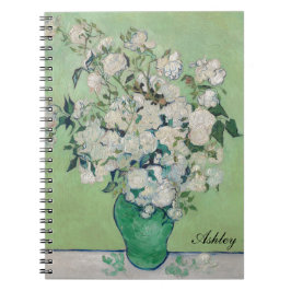 Vincent Van Gogh Ro Impressionist Monogram Anteckningsbok