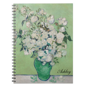 Vincent Van Gogh Ro Impressionist Monogram Anteckningsbok