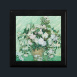 Vincent van Gogh - Ro Minnesask<br><div class="desc">Ro / still Life: Vas med Rosa ros - Vincent van Gogh,  Oil on Canvas,  1890</div>