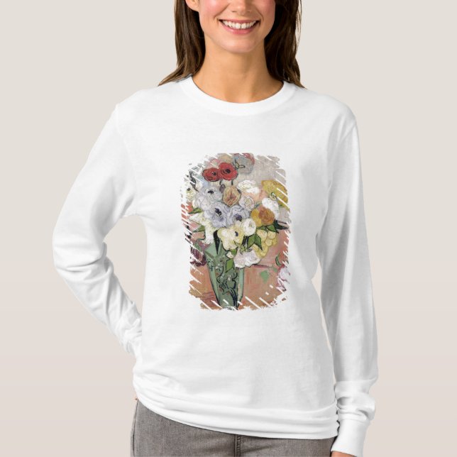 Vincent Van Gogh | ro och anemoner, 1890 T-shirt (Framsida)