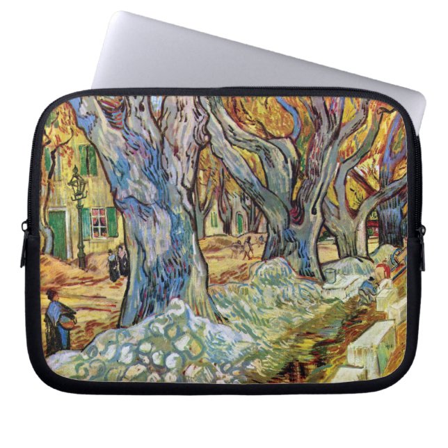 Vincent Van Gogh - Road Menders - Fine Art Laptop Fodral (Framsidan)