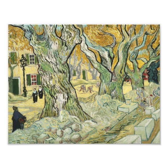 Vincent van Gogh - Road Menders Fototryck (Framsidan)