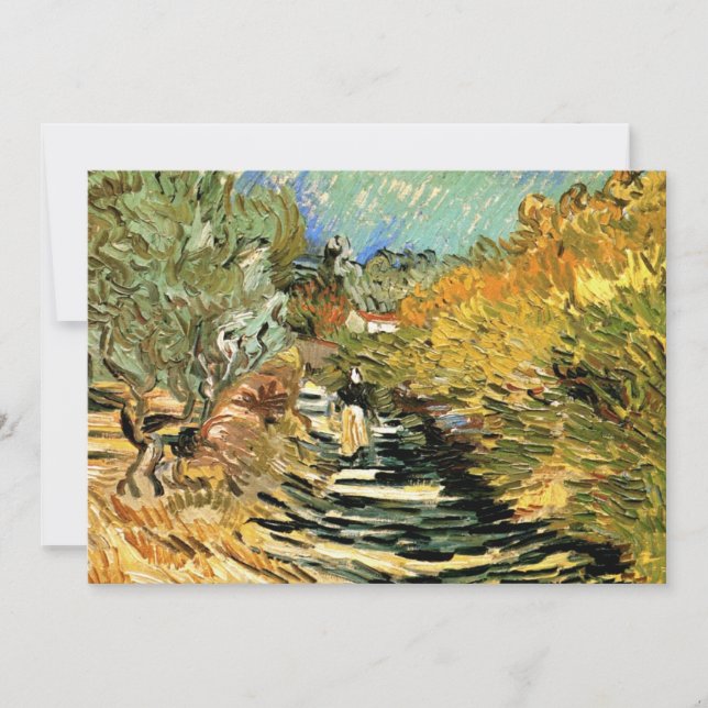 Vincent van Gogh Road vid Saint-Remy, Female Figur (Framsida)